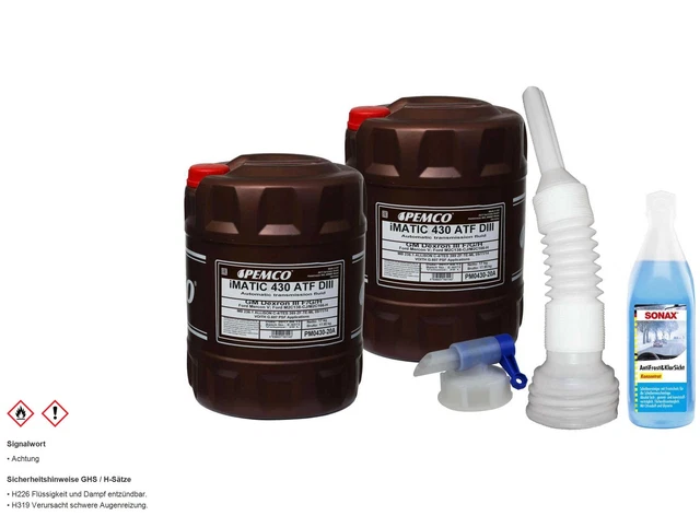 40L pemco Huile pour Boîte à Vitesse Automatique Imatic 430 Atf Diii Oil Incl.