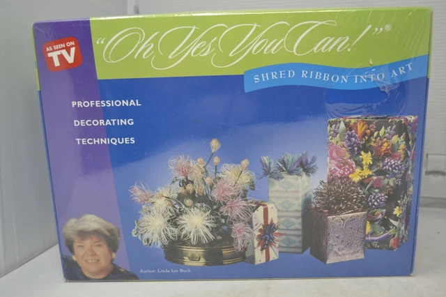 Kit de lujo Shred Ribbon Into Art Linda Lee Buck Oh Sí puedes como se ve en la televisión