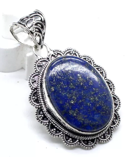"Pendentif vintage bijoux en argent sterling 925 lapis-lazuli faits à la...