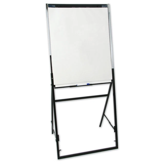 Quartet Futura Easel WhiteboardFlipchart 26 x 35 Black Frame - Flip Charts &