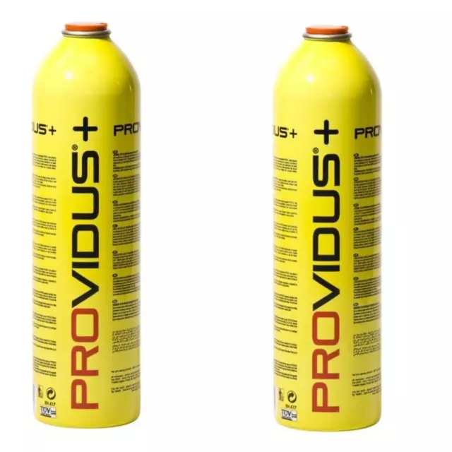 2 x PROVIDUS+ 'Gasex' 860 ml Bottle Gas Cylinder 30% FASTER Than Propane VC51x2