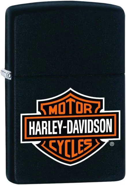 Accendino ZIPPO Harley Davidson Antivento Ricaricabile in Metallo Opaco Made USA