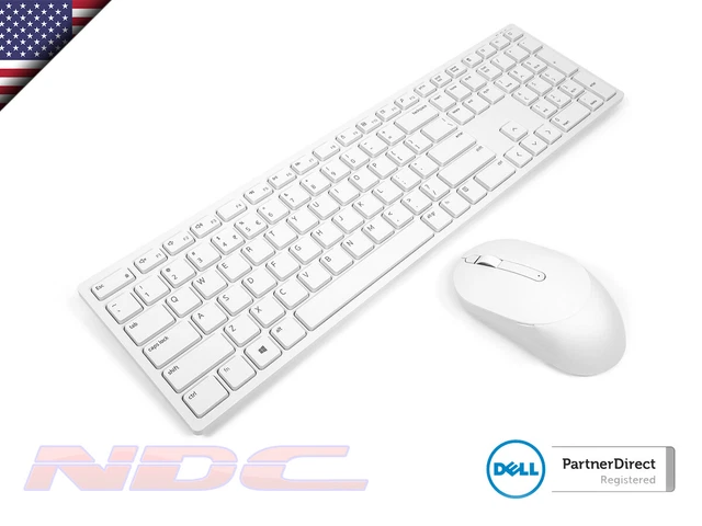 NEW DELL KM5221W White US/INT Pro Wireless Keyboard & Mouse Combo £44. ...