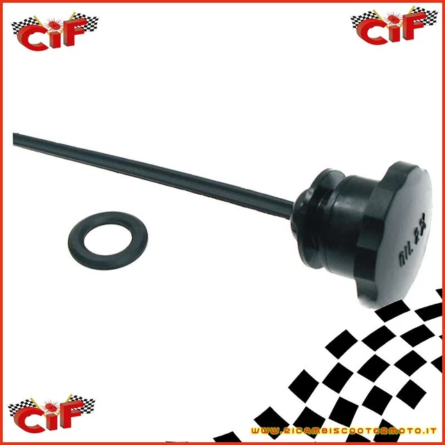 Tappo Serbatoio Benzina Piaggio Ciao Px Nero Con Asta E Guarnizione 5313N