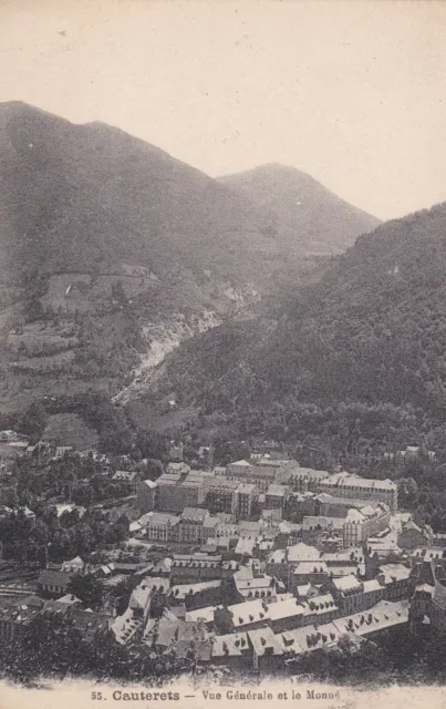 CPA 65 CAUTERETS Vue Générale et le Monné