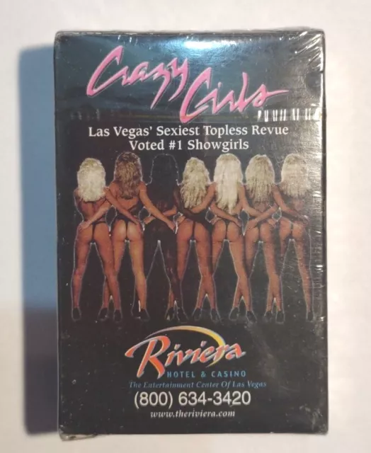 Vintage Riviera Hotel & Casino Crazy Girls Playing Cards New Sealed