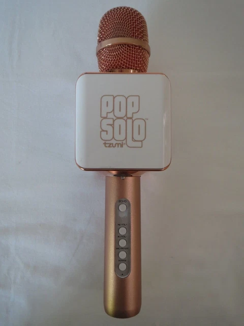 Pop Solo Karaoke Microphone Wireless Rose Gold Tzumi Tested Working