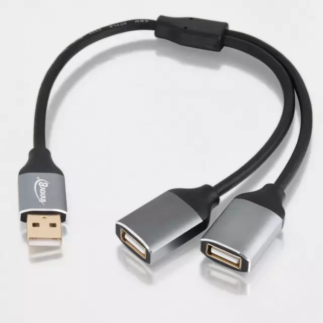 Usb-c Y Cable Usb Type-c Female Connector To Dual Micro Usb Male