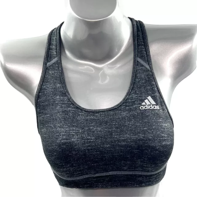 Adidas Women's Don't Rest Alphaskin 3 Stripes Sports Bra Black Size Small