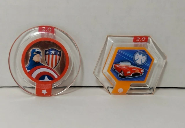 Disney Infinity 2.0 Disc Lot Captain America Sentinel of Liberty  Lola Vehicle