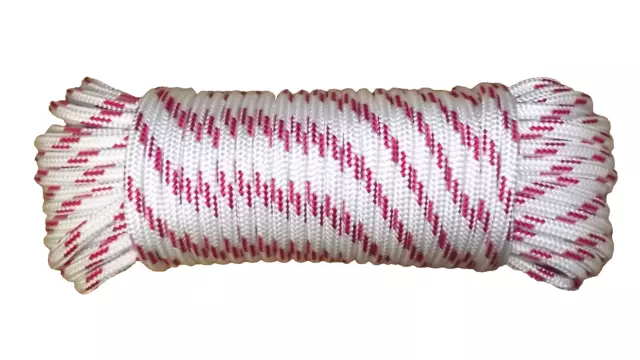 3/8" (10mm) x 100' Sail/Halyard Line, Double Braid Polyester, Sheets, Boat Rope