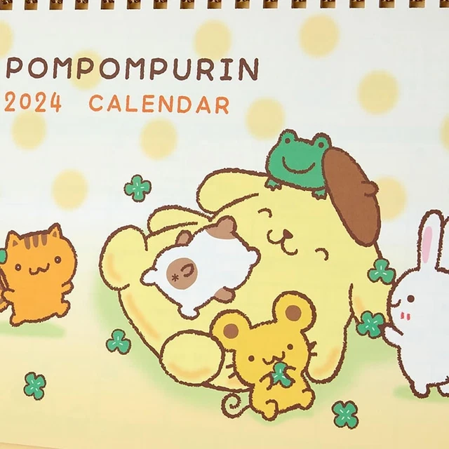 SANRIO POM POM Purin 2024 Ring Calendar Japanese Character Goods From