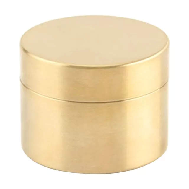 Waterproof Round Brass Box Metal Jewelry Sealed Container Dustproof Storage Box