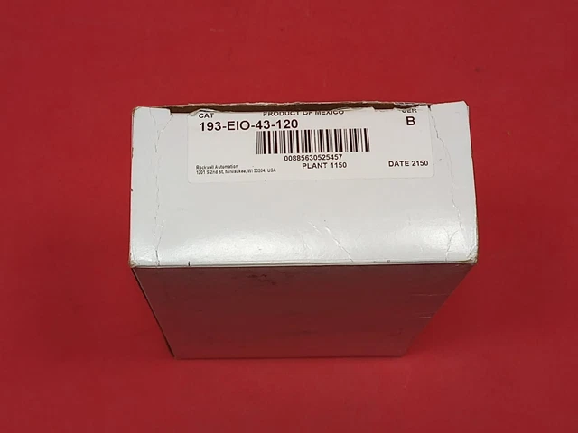 New Open  Box Allen Bradley 193-Eio-43-120 Control Terminals