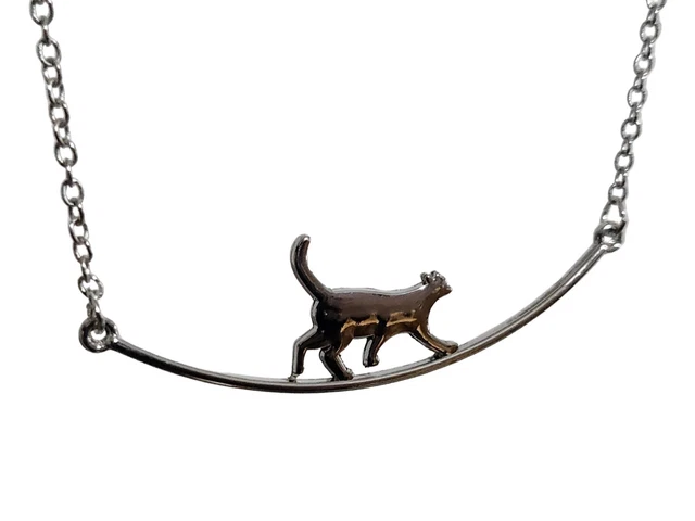 Collar de gato para correr clavícula de gato elegante cadena felino joyería para mascotas
