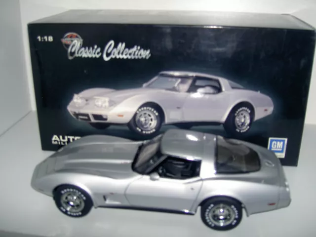 Autoart Chevrolet Corvette 1978 silber metallic 1/18 OVP Rarität!!!