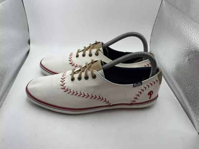 KEDS MLB Philadelphia Phillies, Baseball Sneakers Women Size 7.5 Cavas