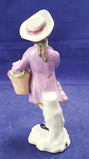 Ancienne paire de statuettes, figurines en PORCELAINE de SAXE 6