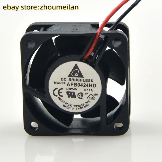 1PCS Delta AFB0424HD 4020 24V 0.11A 4CM 2-wire frequency converter cooling fan