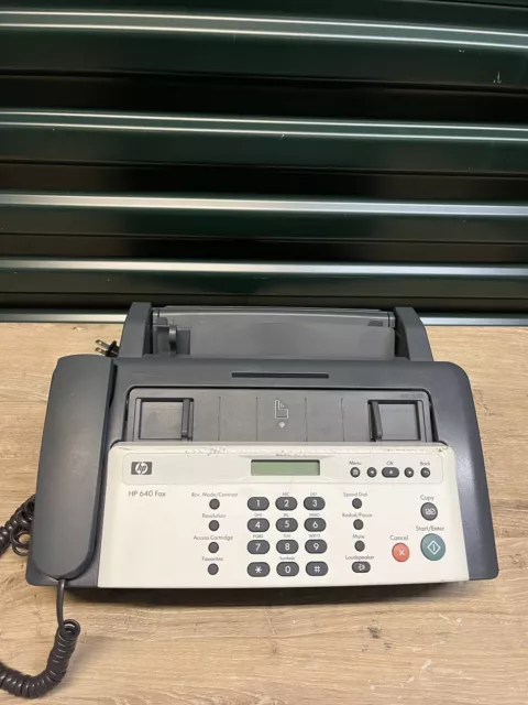 HP 640 Series Fax Phone Inkjet Copy Machine Tested Works Base Only