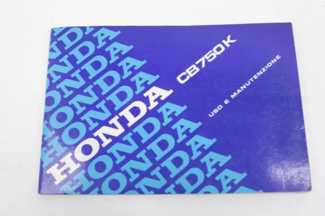 Manuale Uso E Manutenzione Honda Cb 750 K 1981 Libretto Originale Italiano