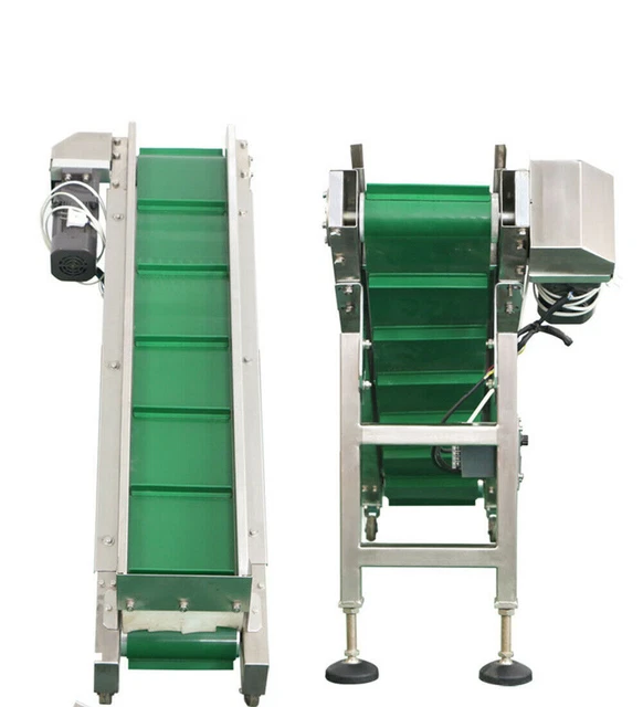 Lifting Height Belt Width Conveyor Packaging Discharge Hopper Customized