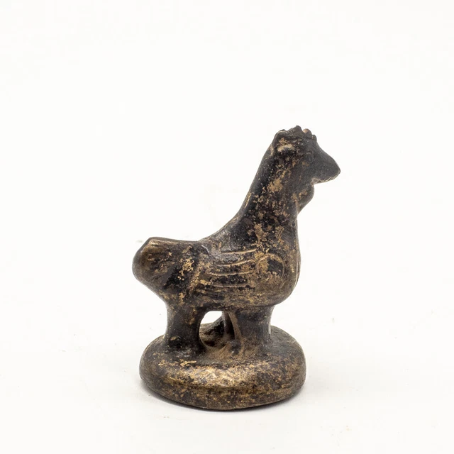 Superb Old Bronze Opium Weight Set 9 Chicken Weights 12