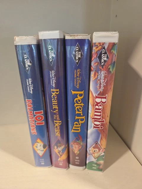 17 VINTAGE DISNEY VHS tapes, 4 Black Diamonds included. £40.76