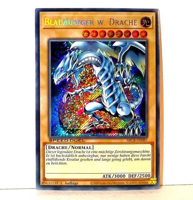 YUGIOH BLAU UGIGER WEISSER Drache Blue Eyes Secret Rare Karte SBCB yugioh-blau-ugiger-weisser-drache-blue-eyes-secret-rare-karte-sbcb