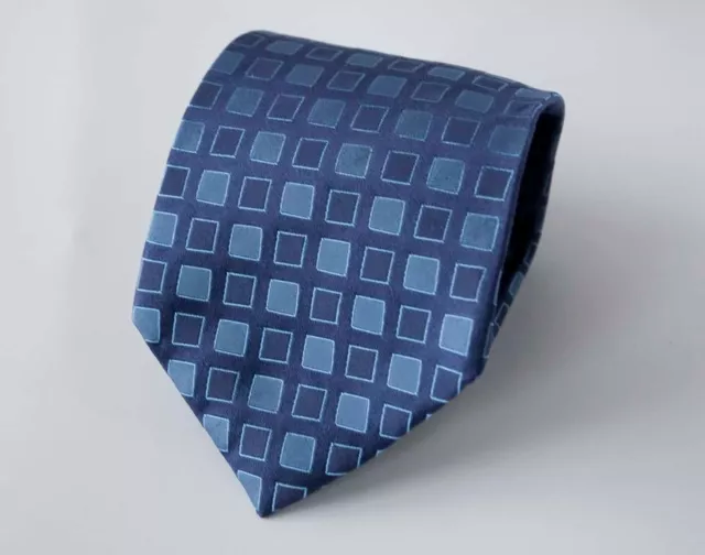 Hugo Boss Tie 100% Silk Made in Italy Blue *EG0228p