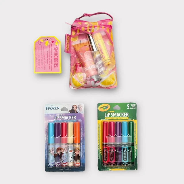 Lip Smackers Pink Lemonade Disney Frozen Crayola Liquid Lip Lot
