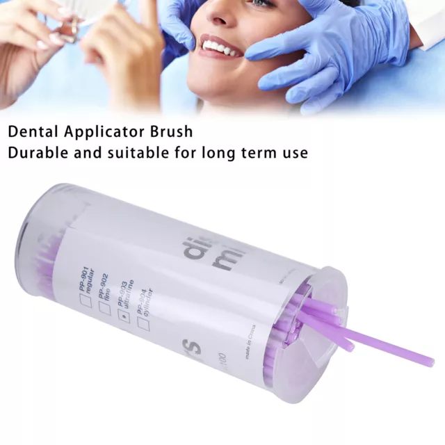 100pcs Dental Brush Disposable Micro Applicator Brushes Dental Oral Dentist GHB