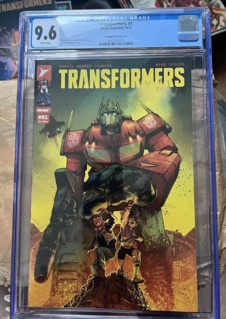 Transformers 1 1:50 Manapul Variant Cgc Graded 9.6