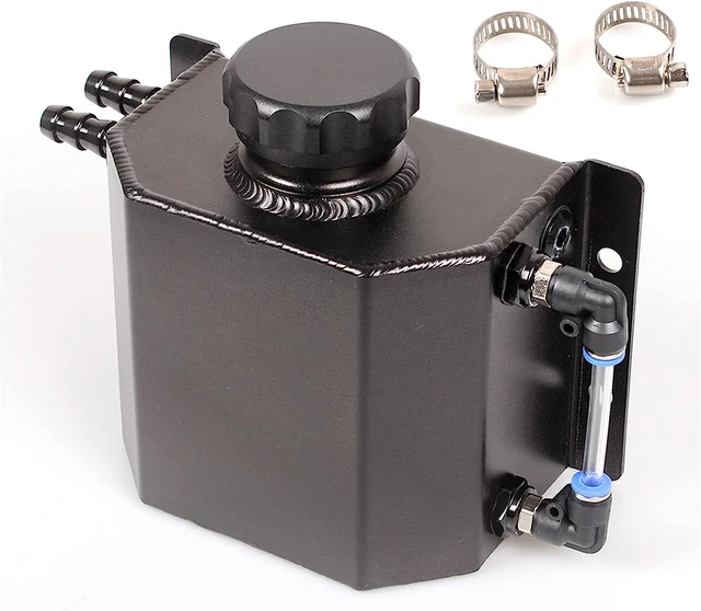UNIVERSAL 1L COOLANT Reservoir Overflow Tank, Aluminum Coolant Radiator