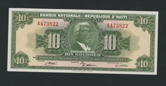 Haiti  10  Gourdes  L. 1919  A  Pick # 203  Unc.