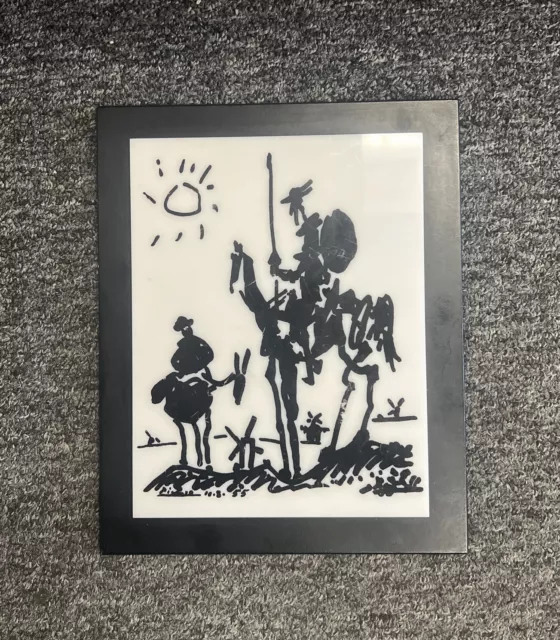 Vintage Pablo Picasso Lithograph on White Lucite Collectors Guild ? 1960s Vintage Pablo Picasso Lithograph on White Lucite Collectors Guild ? 1960s