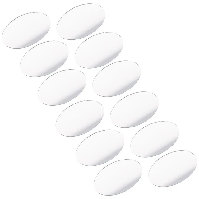 72 Stickers Muraux Miroir Ronds - Déco Réfléchissante 3D Noir, Or, Argent