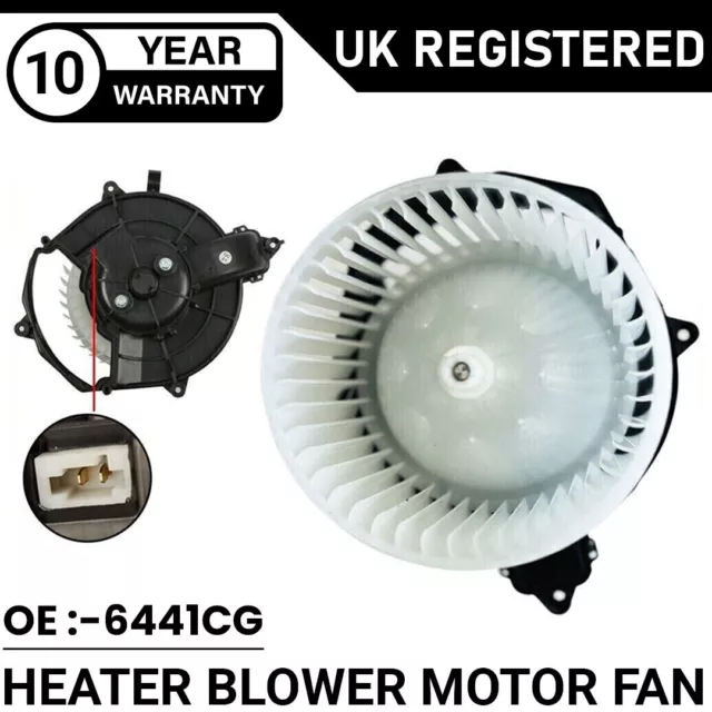 Heater Blower Fan Motor For Citroen C4 Picasso Berlingo Peugeot Partner 6441Cg