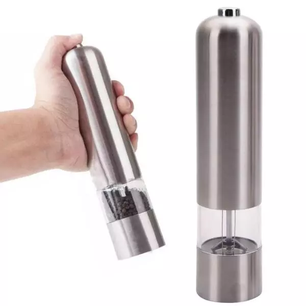 Electric Pepper Mill Stainless Steel Kitchen Spice Mill Grinder Tools gadget set