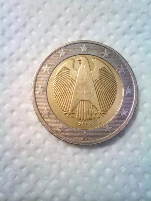 Pièce De 2 Euros Allemagne 2002 Lettre J