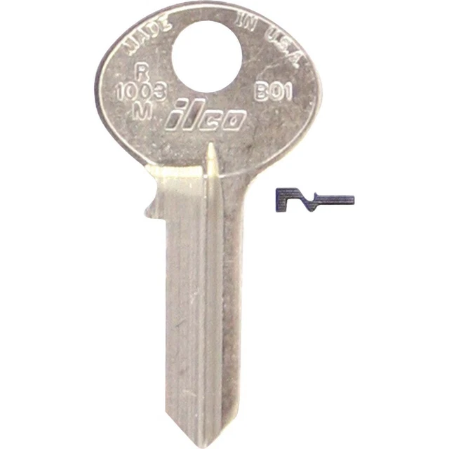 Bilco Bommer Nickel Plated Mailbox Key, R1003M (10-Pack) AL3204715B Bilco Bommer