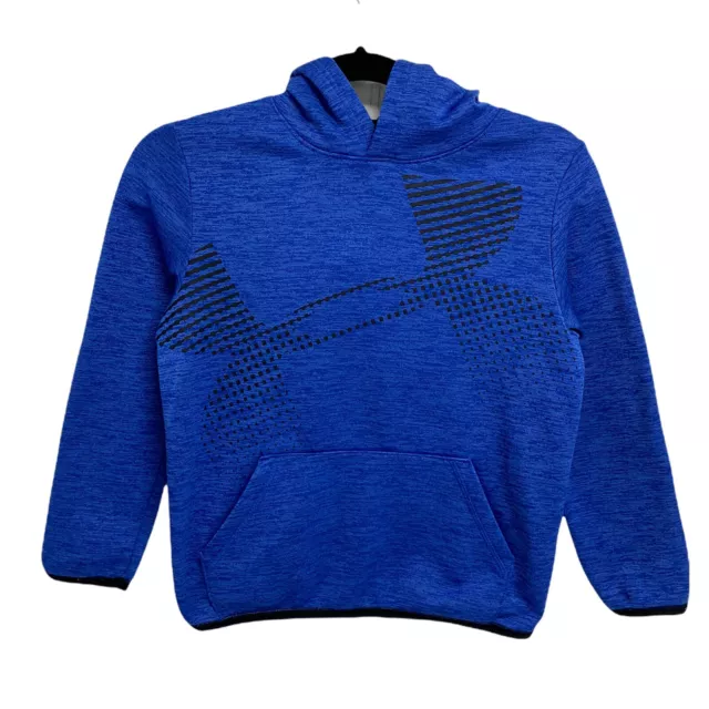 Under armour Larga Ragazzi Felpa con Cappuccio Blu Taglia AMG / Jm / M