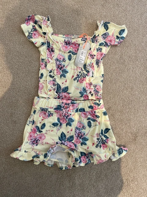 River Island Mini Tropical Shorts & Top Set Size 18-24 Months BNWT