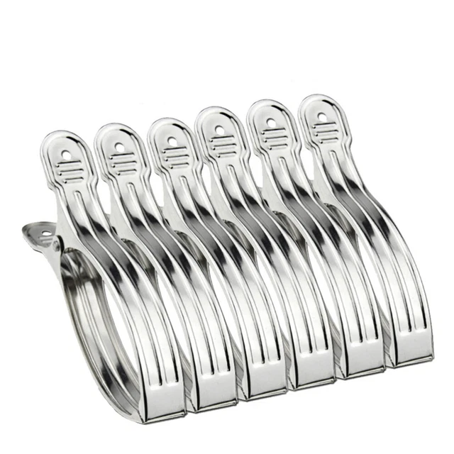 6 PIEZAS M Abrazaderas De Edredón Para Colgar Abrazaderas De Tela Clip De Ropa De Acero Inoxidable
