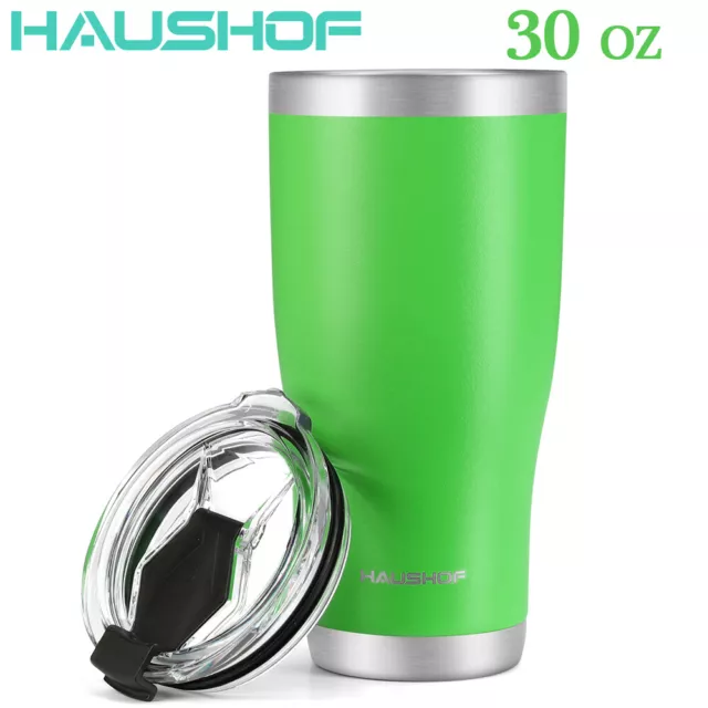 HAUSHOF 30 oz Tumbler Travel Mug Double Wall Vacuum Insulated Coffee Tumbler Cup