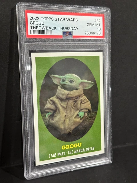 2023 Topps Star Wars Set 11 Throwback Thursday #32 Grogu PSA Gem Mint 10
