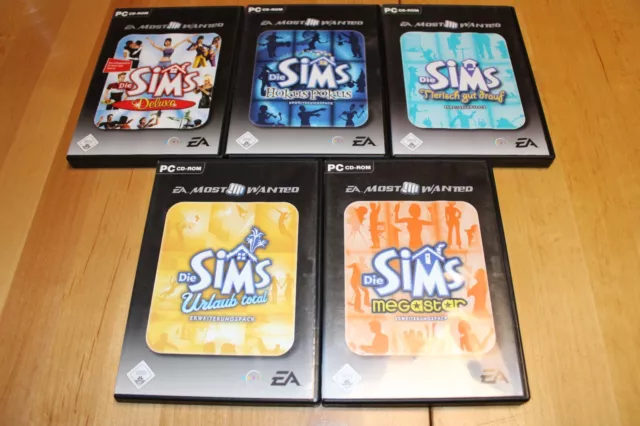 Die Sims 1 Deluxe Hauptspiel mit Das volle Leben und Creator und 4 Erweiterungen