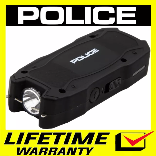 POLICE Stun Gun MIni 1901 550 BV Rechargeable LED Flashlight Black