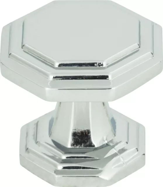 (lot of 6) Atlas Homewares 319-CH Dickinson 1-1/4 Inch Geometric Cabinet Knob