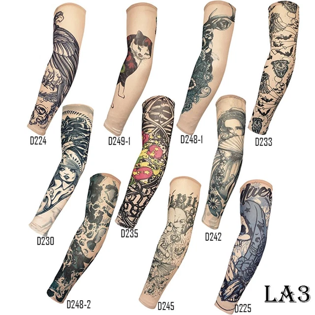 FASHION NYLON TEMPORARY Tattoo Sleeve Arm Stockings Tatoo For Men Women